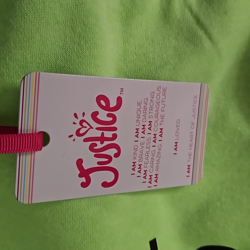 Justice Girls Hoodie Sweatshirt Green - Picture 6 of 6